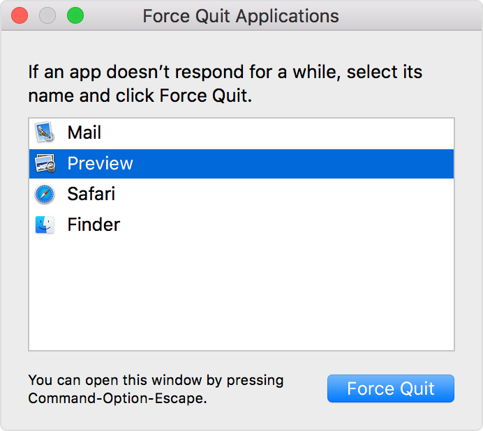 How To Forceful Close App Mac